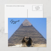 sphinx khafre briefkaart (Voorkant / Achterkant)