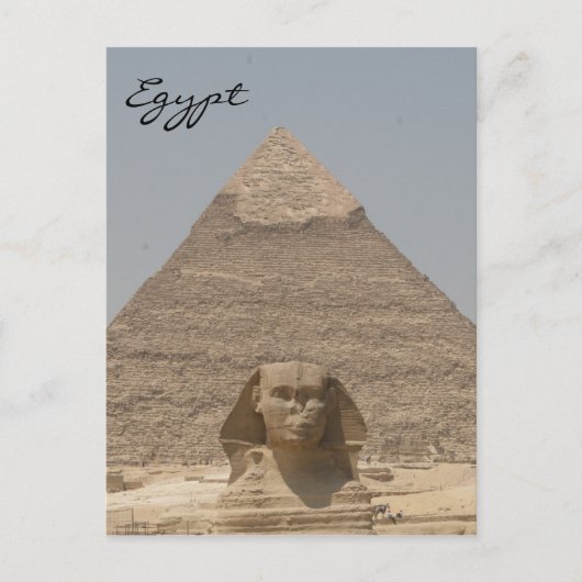 sphinx khafre egypte briefkaart (Voorkant)