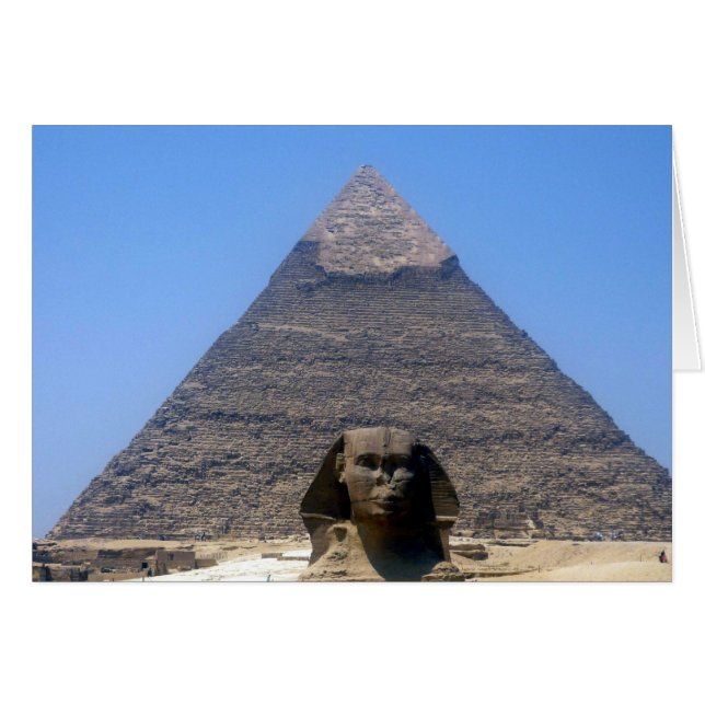 sphinx khafre piramide (Voorkant Horizontaal)