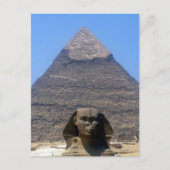 sphinx khafre piramide briefkaart (Voorkant)