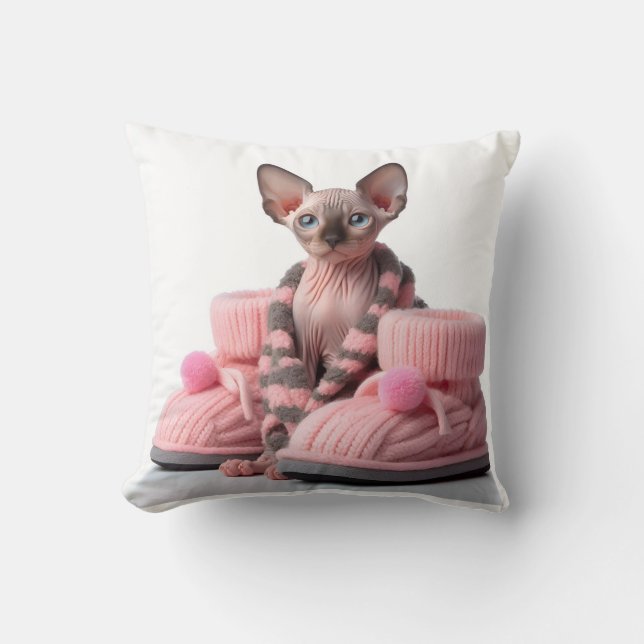 sphinx kitten with socks kussen (Voorkant)