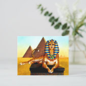 Sphinx met Golden Eyes Briefkaart (Staand voorkant)