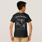 Sphinx Moth Insecte foto Pocket Back Sjabloon T-shirt (Achterkant volledig)