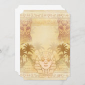 Sphinx of Giza Invitation Kaart (Voorkant / Achterkant)