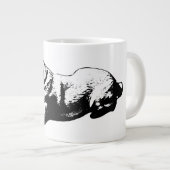 Sphinx Pause - Gouden blik Grote Koffiekop (Voorkant rechts)