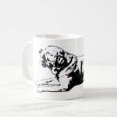 Sphinx Pause - Gouden blik Koffiemok (Voorkant links)