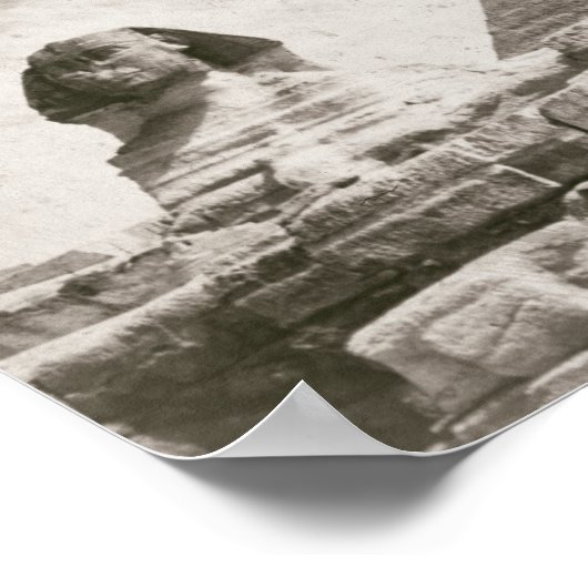 Sphinx Pyramid Mid-eeuwse Egypte Poster (Hoek)