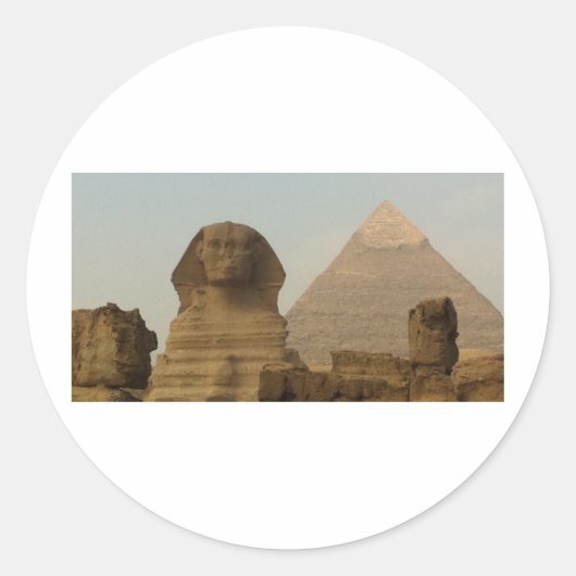 Sphinx Ronde Sticker (Voorkant)