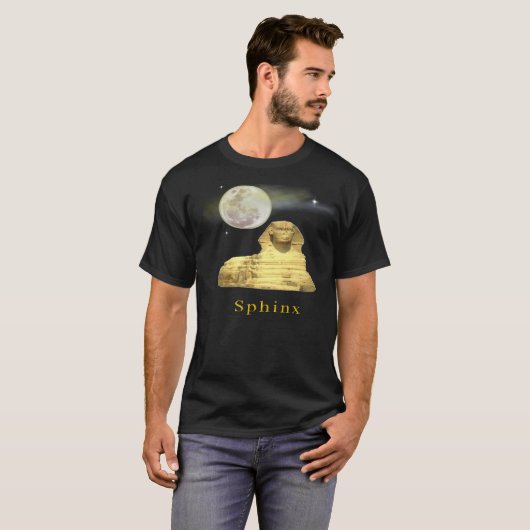 Sphinx 's nachts t-shirt (Voorkant volledig)