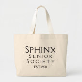 Sphinx Senior Society Canvas tas (Voorkant)