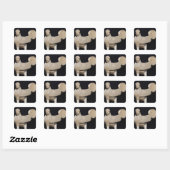 Sphinx Vierkante Sticker (Vel)