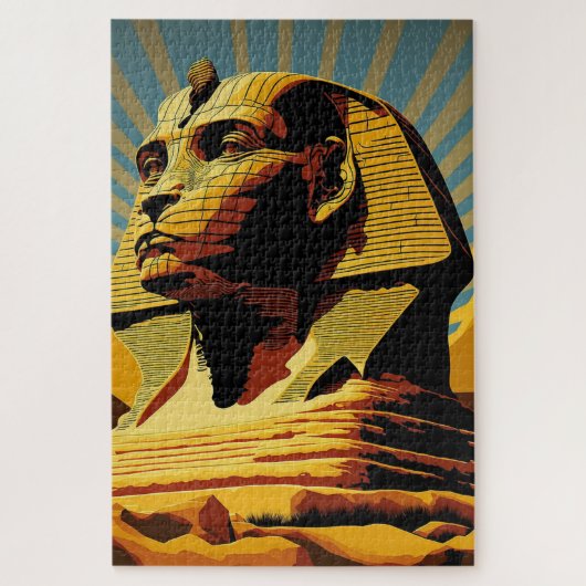 Sphinx Wonders of the World Pop Art Legpuzzel (Verticaal)