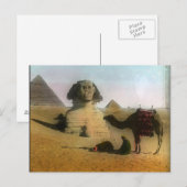 Sphnix en Pyramide-Briefkaart Briefkaart (Voorkant / Achterkant)