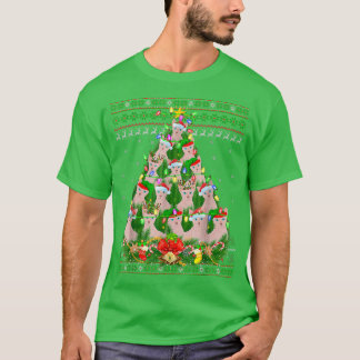 Sphyn Cat Lover Xmas licht Ugly Sphyn Cat Christm T-shirt