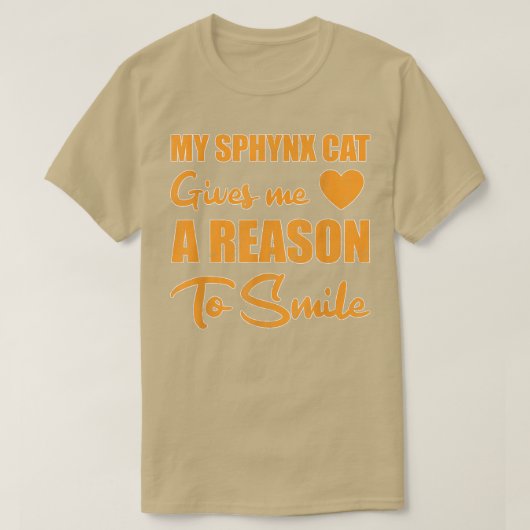 Sphyn Cat Smile T-shirt (Design voorkant)