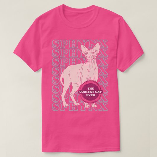 Sphyn koelest Cat Hairless Cat Eigenaar Sphyn Cat T-shirt (Design voorkant)