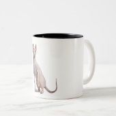 Sphynx (13 maanden oud) tweekleurige koffiemok (Voorkant rechts)