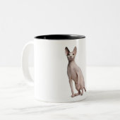 Sphynx (13 maanden oud) tweekleurige koffiemok (Voorkant links)