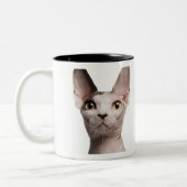 Sphynx (13 maanden oud) tweekleurige koffiemok (Links)
