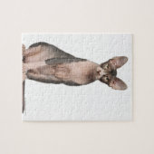 Sphynx (7 maanden oud) zittend legpuzzel (Horizontaal)