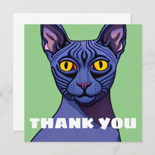 Sphynx Cat (Voorkant / Achterkant)