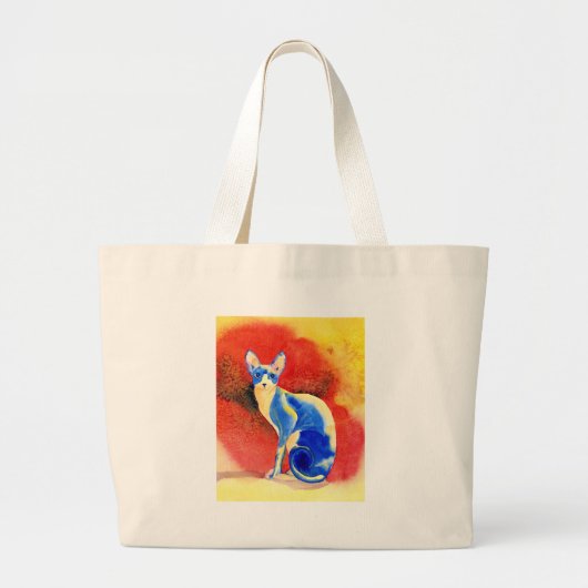 Sphynx Cat #1 Bag Grote Tote Bag (Voorkant)