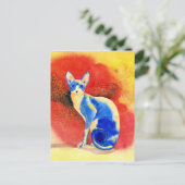 Sphynx Cat #1 Briefkaart (Staand voorkant)