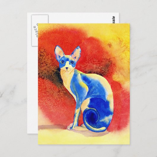 Sphynx Cat #1 Briefkaart (Voorkant / Achterkant)