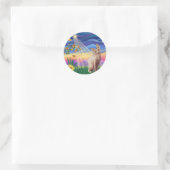 Sphynx Cat 1 - Schemering Ronde Sticker (Tas)