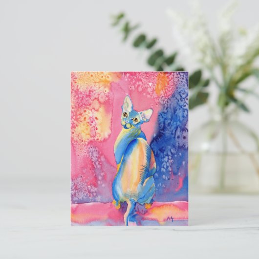 Sphynx Cat #2 Briefkaart (Staand voorkant)