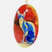 Sphynx Cat #3 Keramisch Ornament (Rechts)