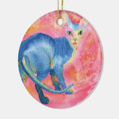 Sphynx Cat 7 Keramisch Ornament (Links)