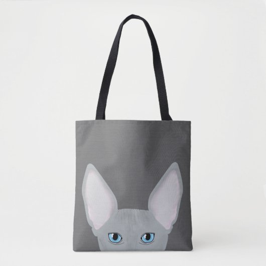 Sphynx Cat Allover Canvas tas (Voorkant)