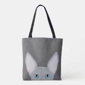 Sphynx Cat Allover Canvas tas (Achterkant)