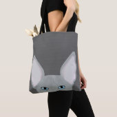 Sphynx Cat Allover Canvas tas (Dichtbij)