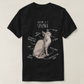 Sphynx Cat Anatomie 1 T-shirt (Design voorkant)