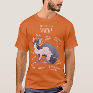 Sphynx Cat Anatomie 2 T-shirt