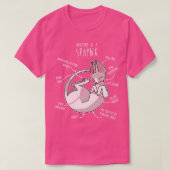 Sphynx Cat Anatomie 3 T-shirt (Design voorkant)