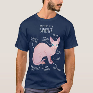 Sphynx Cat Anatomie T-shirt