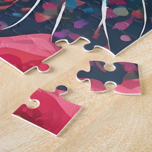 Sphynx Cat Art Bloemen Bloemen Bloemen Jigsaw Puzz Legpuzzel (Zijkant)