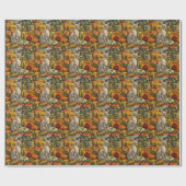 Sphynx Cat Autumn Harvest Thanksgiving Cadeaupapier (Vlak)