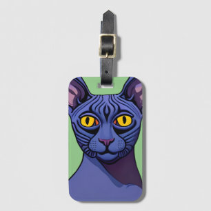 Sphynx Cat Bagagelabel