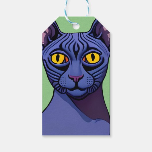 Sphynx Cat Cadeaulabel (Voorkant)