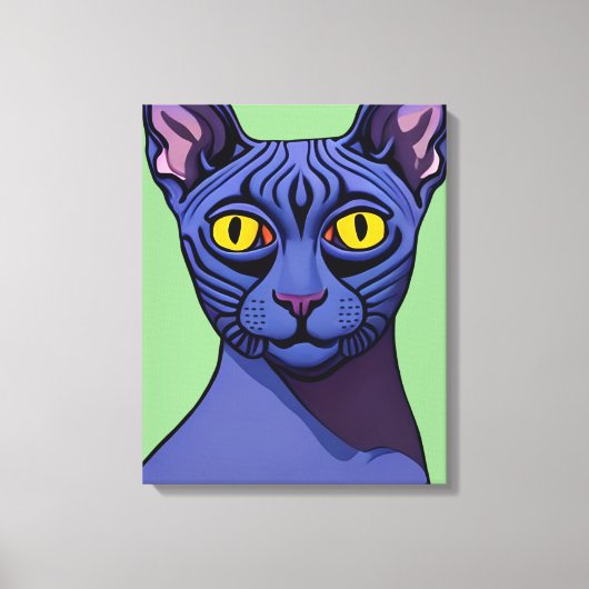 Sphynx Cat Canvas Afdruk (Voorkant)