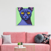 Sphynx Cat Canvas Afdruk (Insitu (Woonkamer))