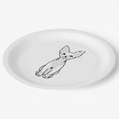 Sphynx Cat Cartoon Papieren Bordje (Gekanteld)