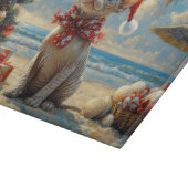 Sphynx Cat Christmas Beach Snijplank (Hoek)