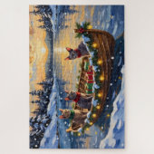 Sphynx Cat Christmas Boat Holiday Legpuzzel (Verticaal)
