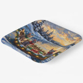 Sphynx Cat Christmas Boat Holiday Papieren Bordje (Gebogen)