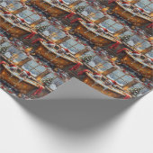 Sphynx Cat Christmas Luxury Bath Holiday Cadeaupapier (Hoek)